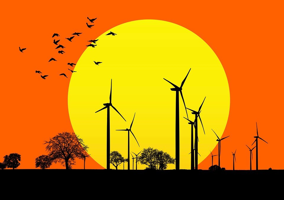 Illustration of renewable energy solutions