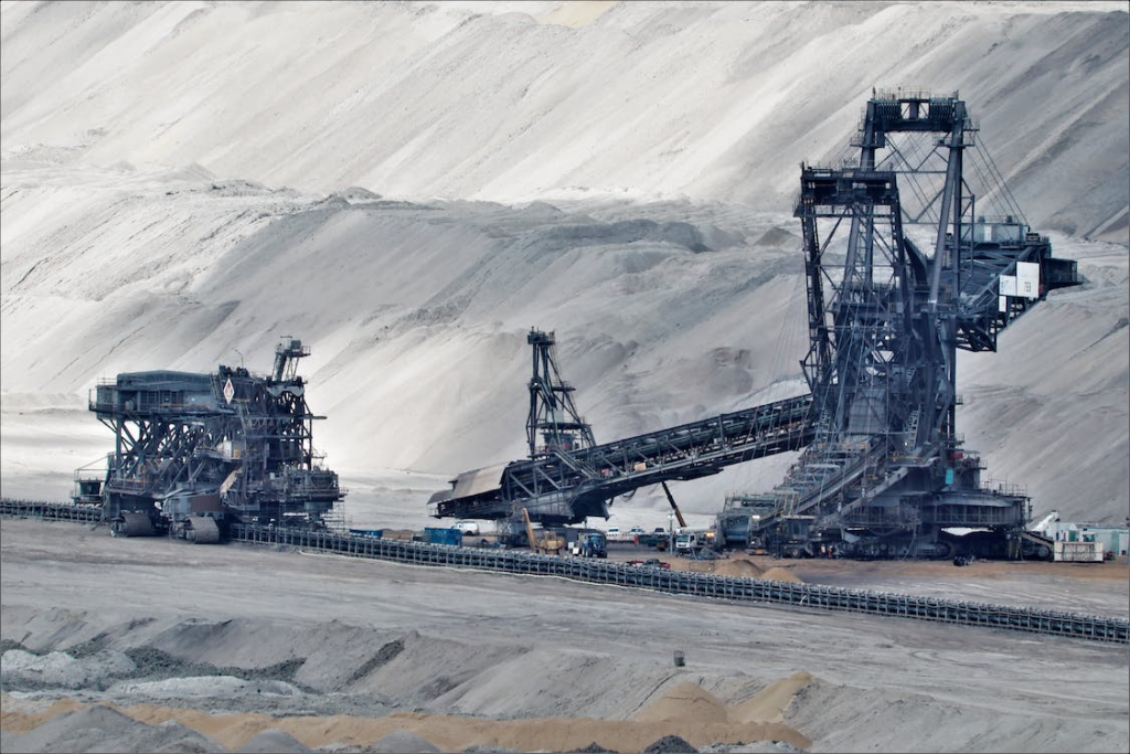lightweight fiberglass pipes on a mining site