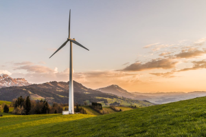 Wind turbine in the countryside