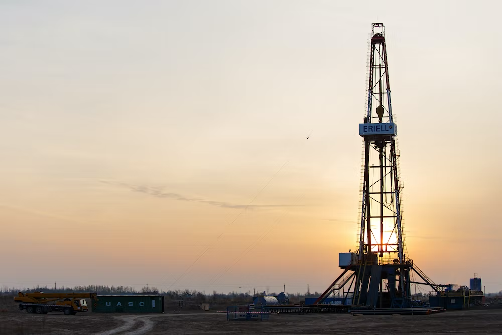 Oil equipment at an oil field