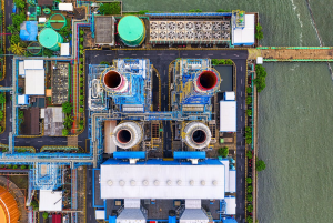 a geothermal power plant for renewable and clean energy