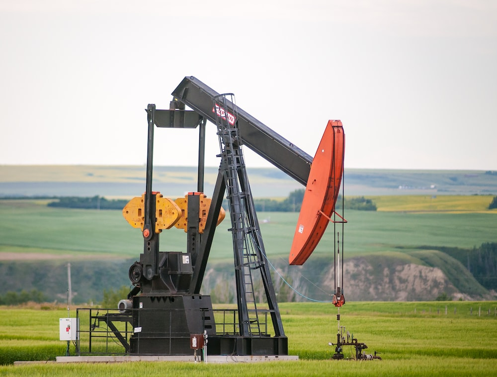 an oil well site