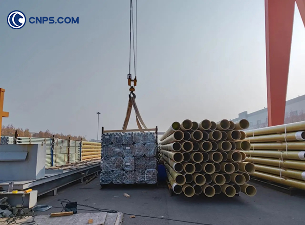 stacked FRP pipes