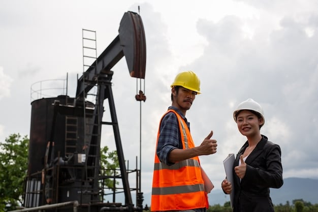 engineers working to maximize recovery from mature fields